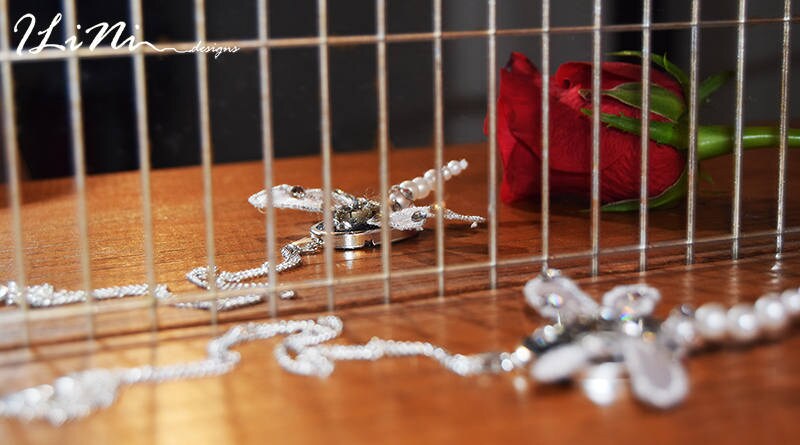 OOAK white dragonfly steampunk necklace