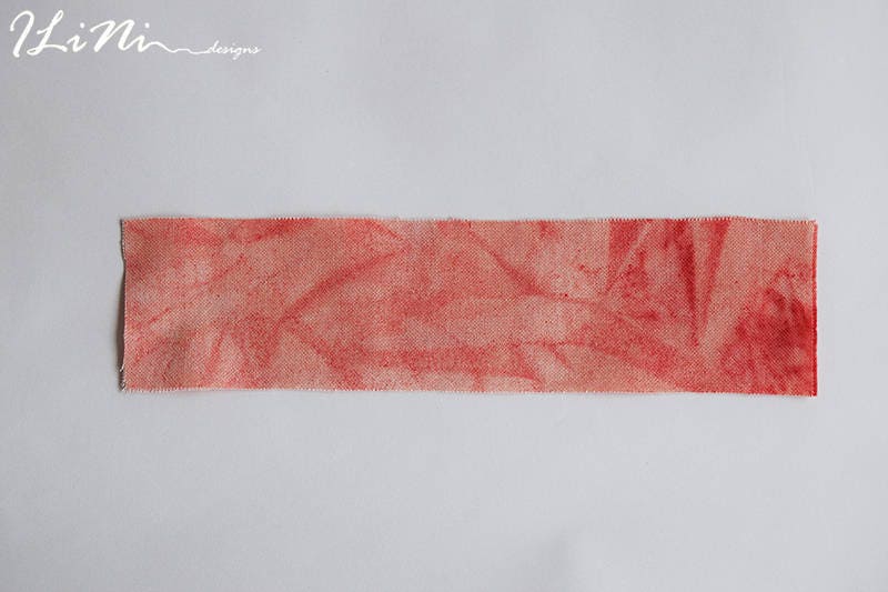 Hand dyed rose 28 ct evenweave for cross stitch / embroidery (28 count cotton) bookmark size