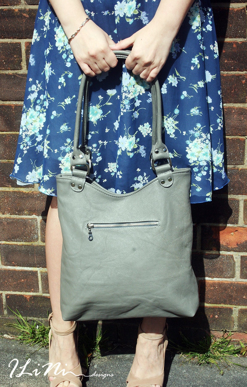 White Elina Rose - OOAK handmade leather handbag with weaving and silk embroidery