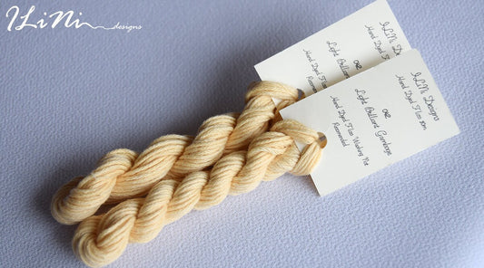 Hand dyed cotton thread / floss (6 strands) light brilliant gamboge (042) for cross stitch / embroidery