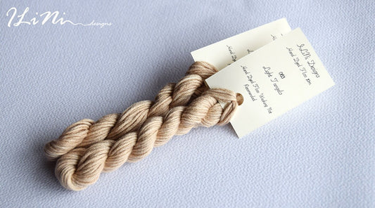 Hand dyed cotton thread / floss (6 strands) light tangelo (063) for cross stitch / embroidery