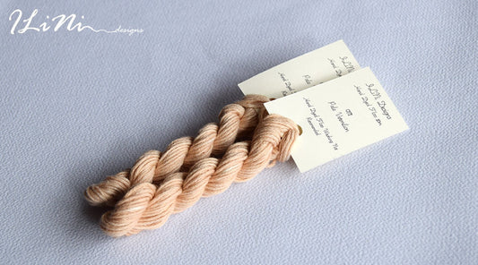 Hand dyed cotton thread / floss (6 strands) pale vermilion (071) for cross stitch / embroidery