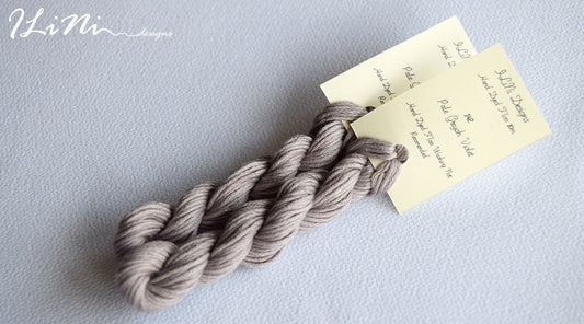 Hand dyed cotton thread / floss (6 strands) pale greyish violet (142) for cross stitch / embroidery