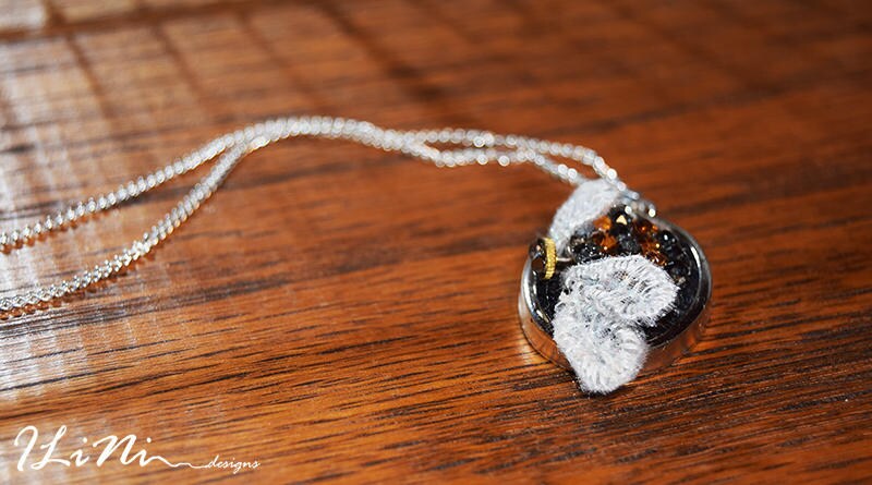OOAK bumble bee steampunk necklace
